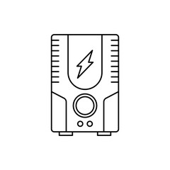 Uninterruptible Power Supply icon in line style icon, isolated on white background
