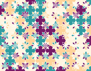 Beautiful and colorful vector pattern. Seamless vector pattern. Textile and fabric pattern. Simple and Stylish pattern.