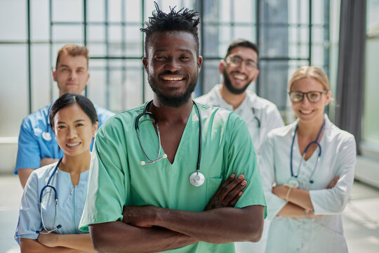 Team Or Group Of Doctors And Nurses