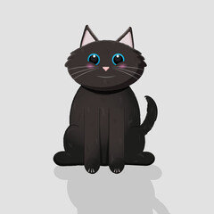 black cute cat