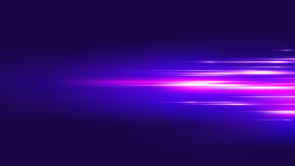 Speed movement neon light abstract vector background