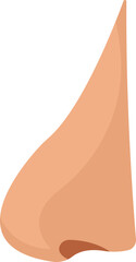 Nose flat icon Body part for piercing