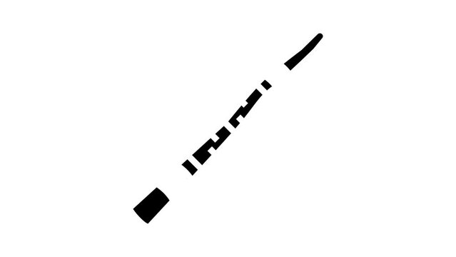 didgeridoo musician instrument glyph icon animation
