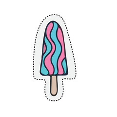 Ice Cream Sticker Set Cute Illustration