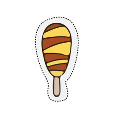 Ice Cream Sticker Set Cute Illustration