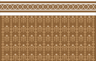 Geometric ethnic oriental pattern traditional Design for background,carpet,wallpaper,clothing,wrapping,Batik,fabric,Vector embroidery style. 