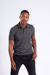 Fototapeta premium Thoughtful Black man