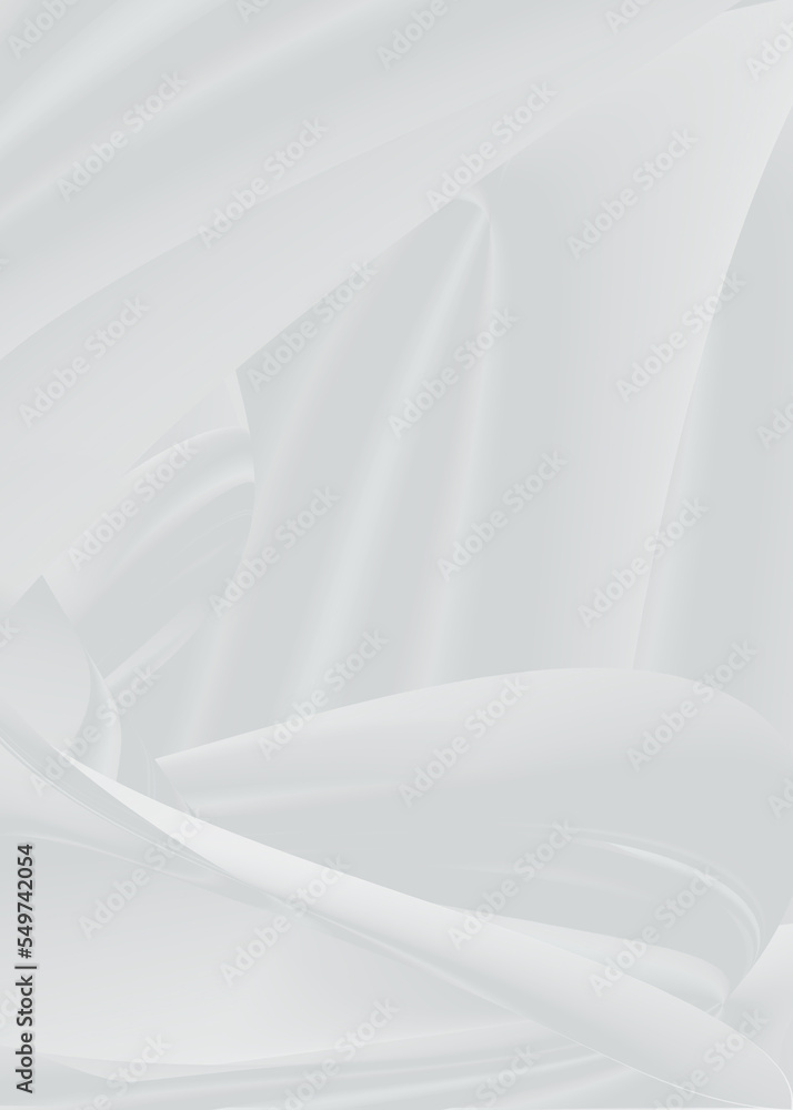 Aufkleber soft and smoot minimal curvy lines background with white and grey color theme.