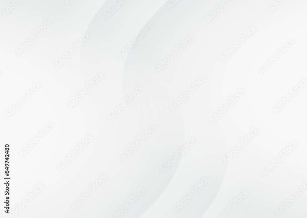 Poster soft and smoot minimal curvy lines background with white and grey color theme.