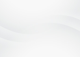 Soft and smoot minimal curvy lines background with white and grey color theme.