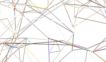 technology with polygonal shapes on dark blue background. Design digital technology