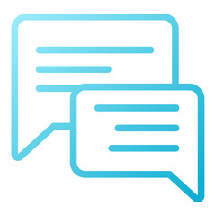 Icon object bubble chat Illustration for web, app
