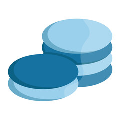 Icon object coins Illustration for web, app