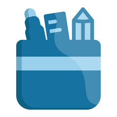 Icon object Pencil Box Illustration for web, app