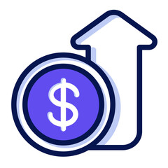 Icon object Profits Illustration for web, app