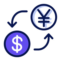 Icon object Currency Exchange Illustration for web, app