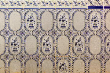 Hiszpańskie kafelki azulejos niebieskie