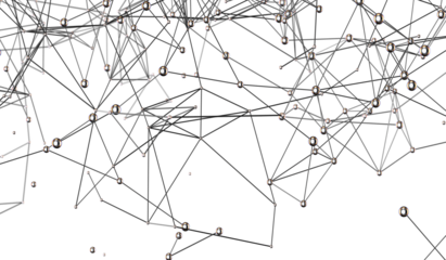 Abstract futuristic - technology with polygonal shapes on dark blue background.