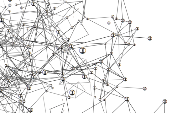 Abstract futuristic - technology with polygonal shapes on dark blue background.