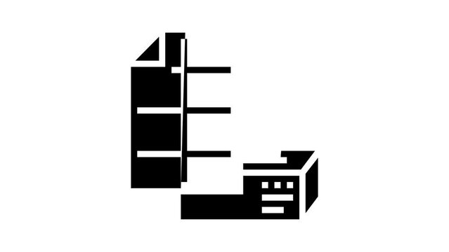 tissue paper glyph icon animation