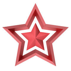 Obraz premium 3D star. 3D illustration.