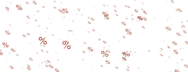 Sales icons floating in the air 3D rendering