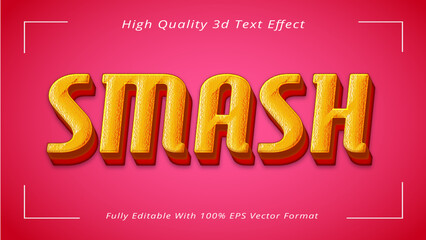 Fully editable 3d text effect with high Quality EPS vector template