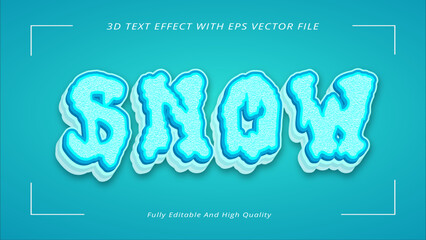 Fully editable 3d text effect with high Quality EPS vector template