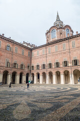 Fototapeta na wymiar The court of the Royal Palace of Turin