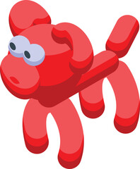 Monkey icon isometric vector. Art magic. Party shape