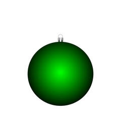 Christmas tree toy. decoration. christmas green ball. new year concept