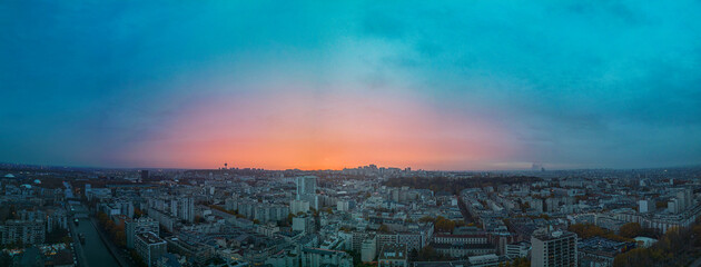 Paris Aerial sunrise November 
