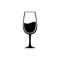 wine icon design. glass sign and symbol. drink vector illustration.