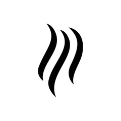 smoke icon design. fume sign and symbol. 