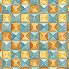Fototapeta na wymiar Colorful Geometric Tiles