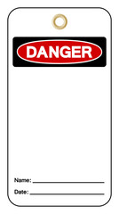 Blank Danger Tag Symbol Sign,Vector Illustration, Isolate On White Background Label. EPS10