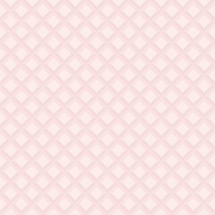 Seamless pink background. Modern ornament with volume repeating shapes. Geometric pattern