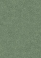Hand-drawn unique abstract symmetrical seamless ornament. Dark semi transparent green on a light warm green background color. Paper texture. A4. (pattern: p03e)