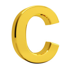 Letter C. 3d render