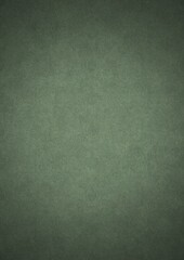 Hand-drawn unique abstract symmetrical seamless ornament. Dark semi transparent green on a light warm green with vignette of a darker background color. Paper texture. A4. (pattern: p01e)