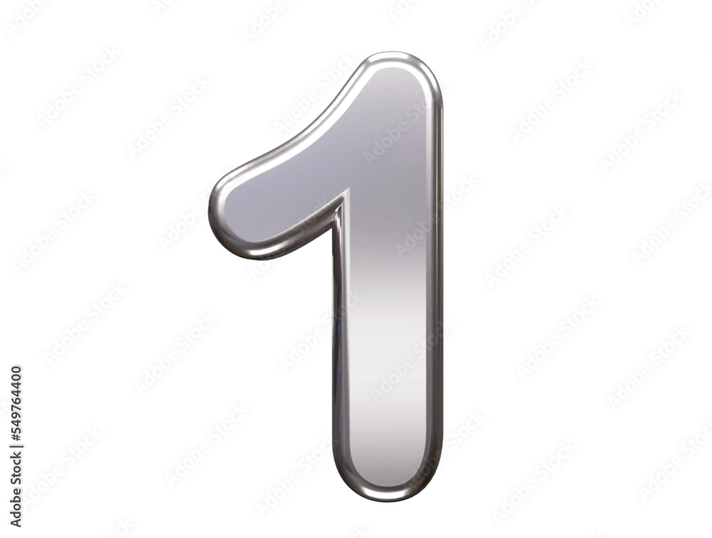 Poster number text effect vector element transparent