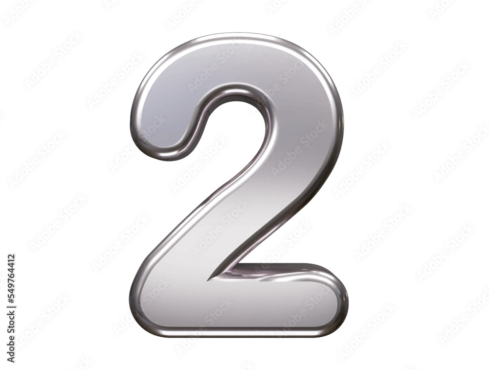 Poster number text effect vector element transparent