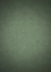 Hand-drawn unique abstract symmetrical seamless ornament. Dark semi transparent green on a light warm green with vignette of a darker background color. Paper texture. A4. (pattern: p08-1f)