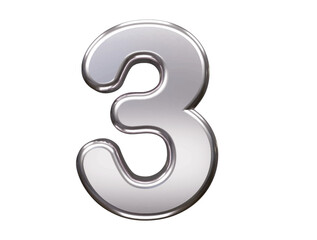 Number text effect vector element transparent