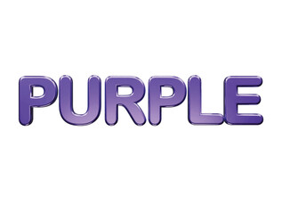 Purple text effect  transparent element