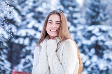 Fashion portrait of a young beautiful woman