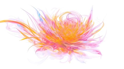 Fototapeta na wymiar Beautiful Lily flowers card background watercolor.