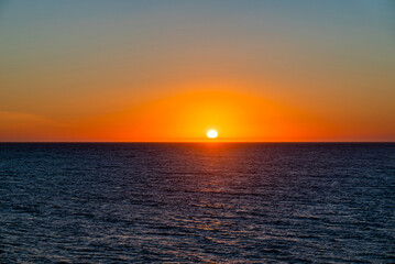 Beautiful sunset on the beach of Caños de Meca, Barbate, Cádiz