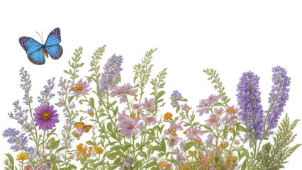 Obraz na płótnie Canvas spring flowers in the grass