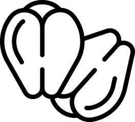 Buckwheat icon outline vector. Plant cereal. Nature organic